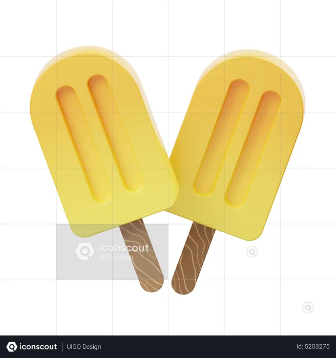 Palito de helado  3D Icon