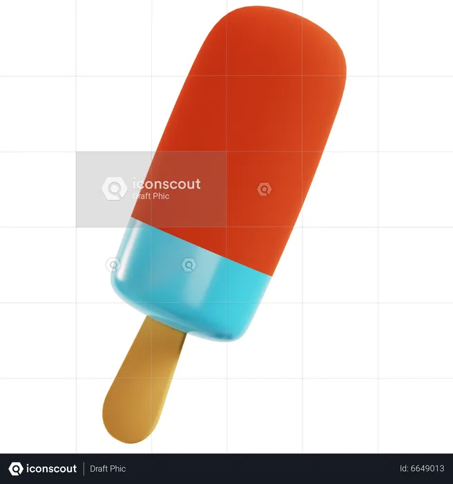 Palito de helado  3D Icon