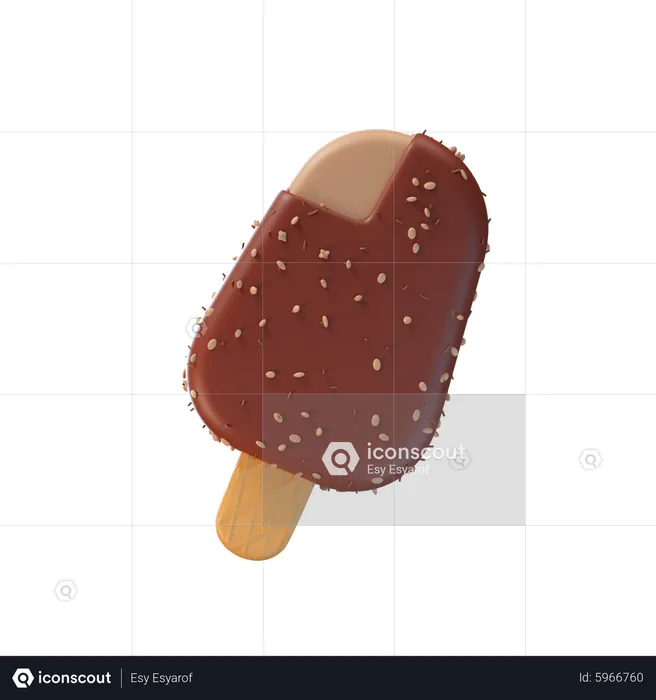 Palito de sorvete  3D Icon