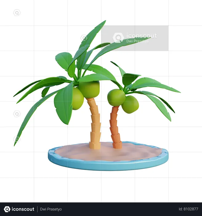 Palm Tree  3D Icon