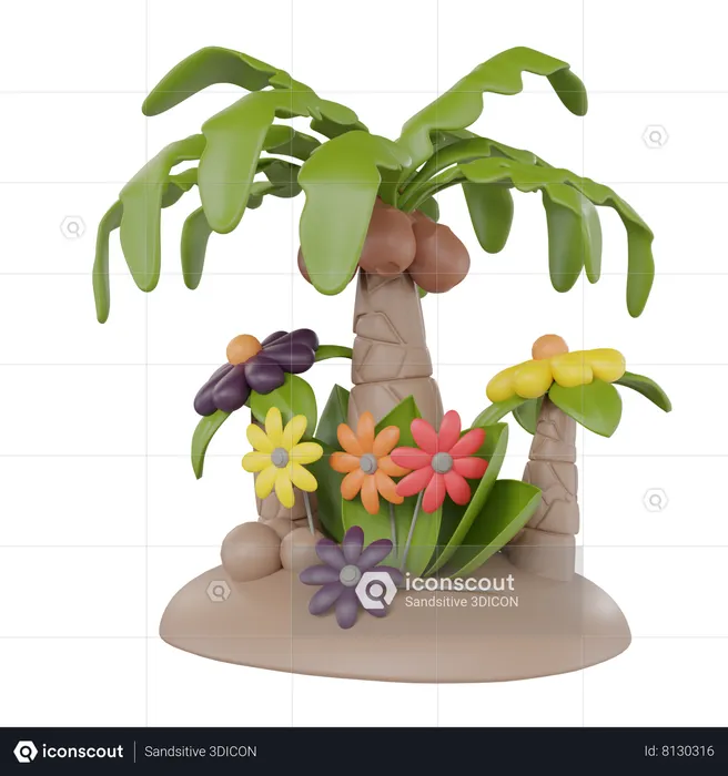 Palm Tree  3D Icon