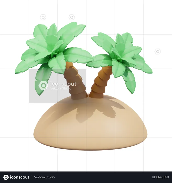 Palm Tree  3D Icon