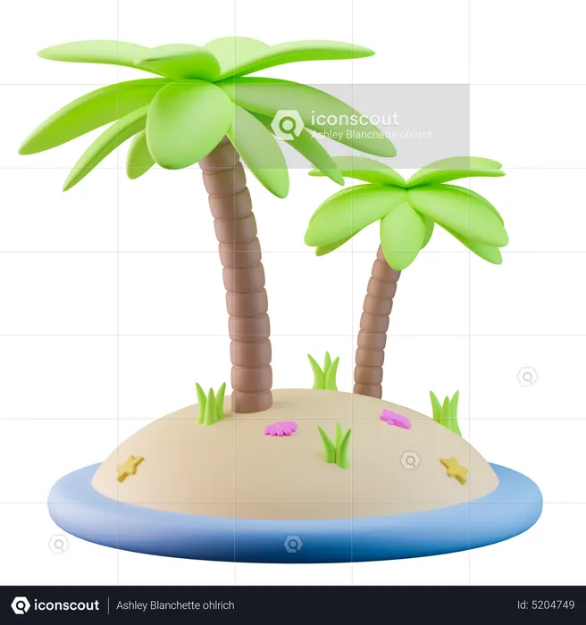 Palm Trees  3D Icon