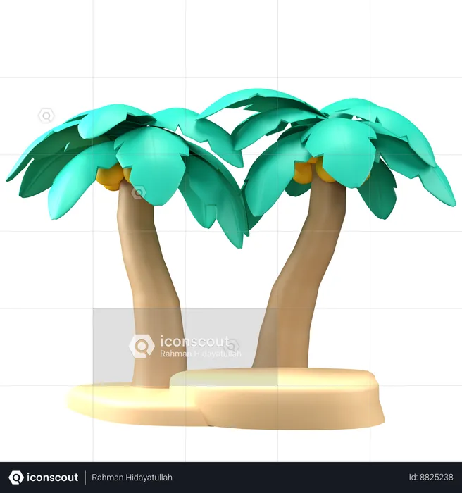 Palmera  3D Icon