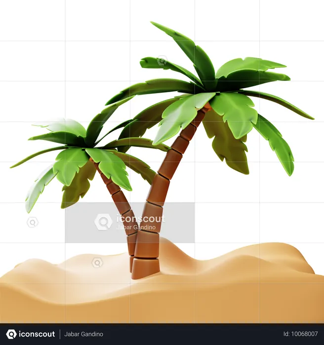 Palmera  3D Icon