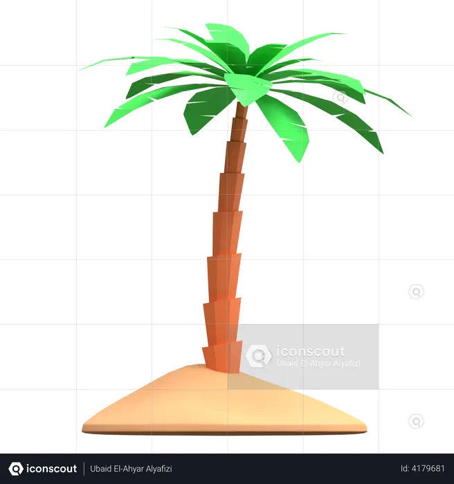 Palmera  3D Icon