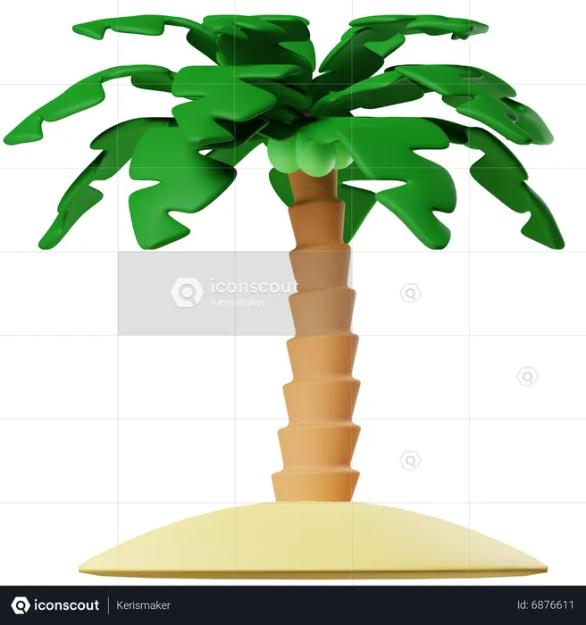 Palmera  3D Icon