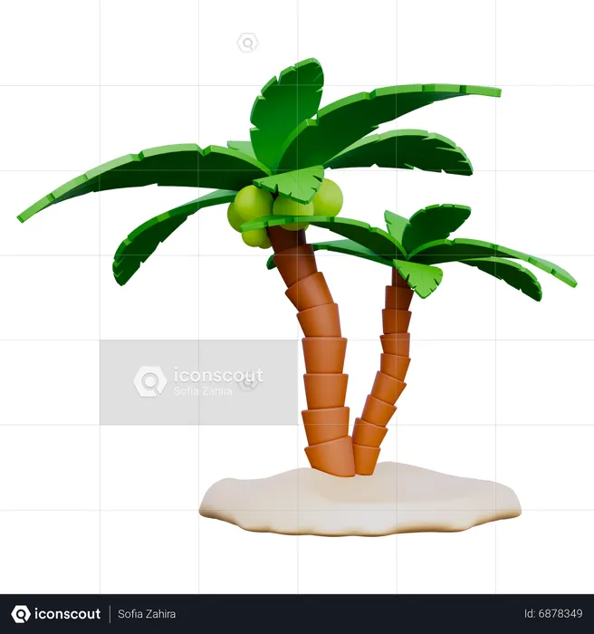 Palmera  3D Icon