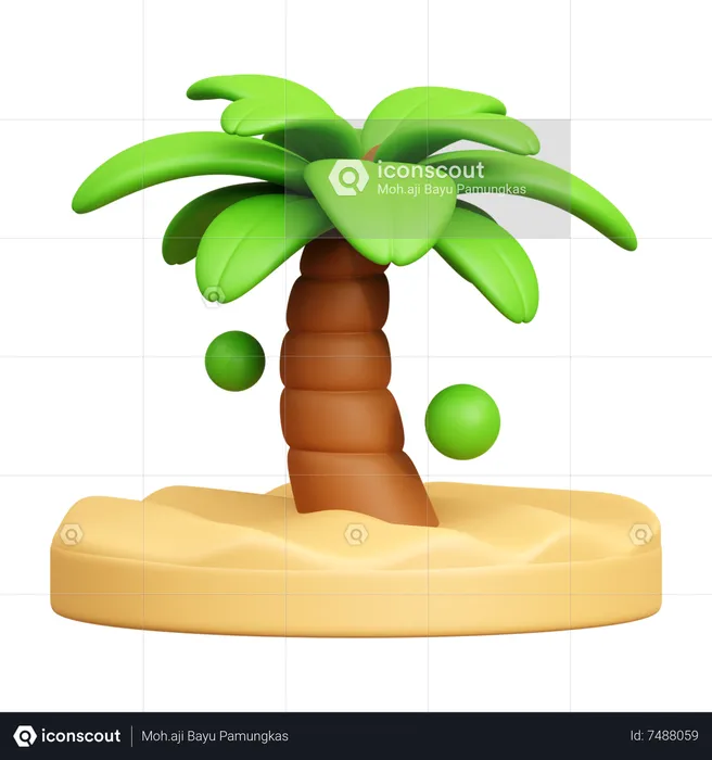 Palmera  3D Icon