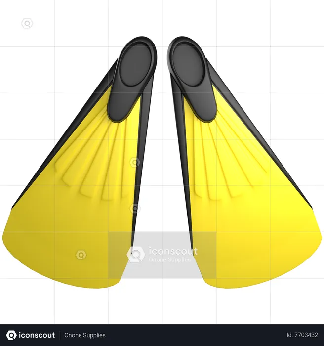 Palmes de natation  3D Icon