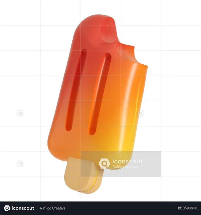 Palito de helado inflable  3D Icon