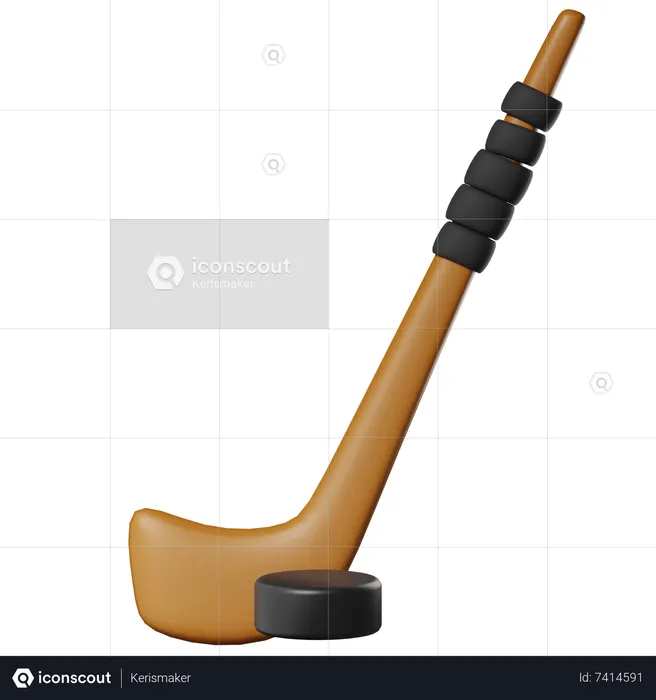 Palo de hockey  3D Icon