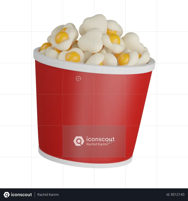 Palomitas  3D Icon