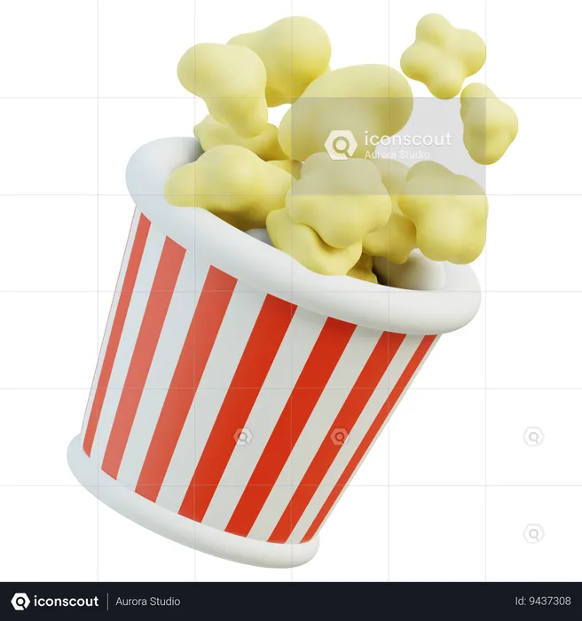 Palomitas  3D Icon