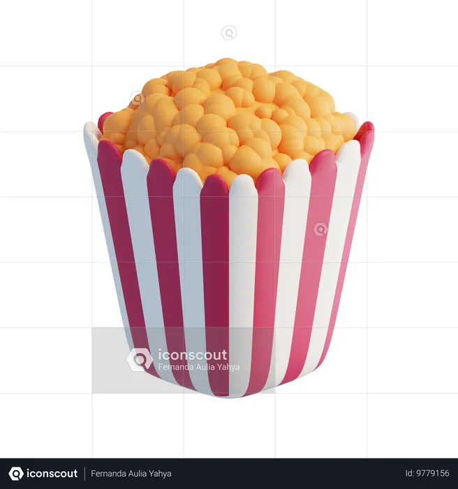 Palomitas  3D Icon