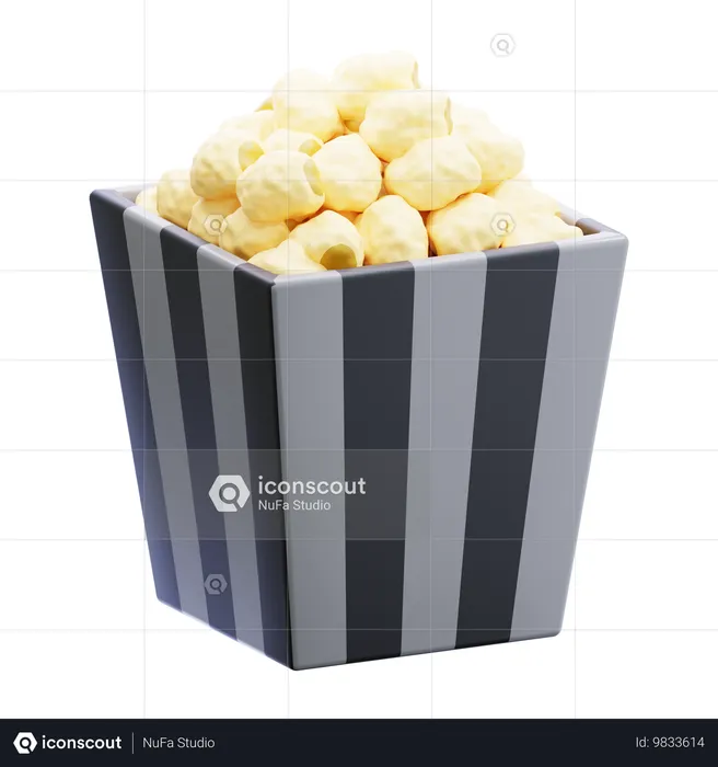 Palomitas  3D Icon