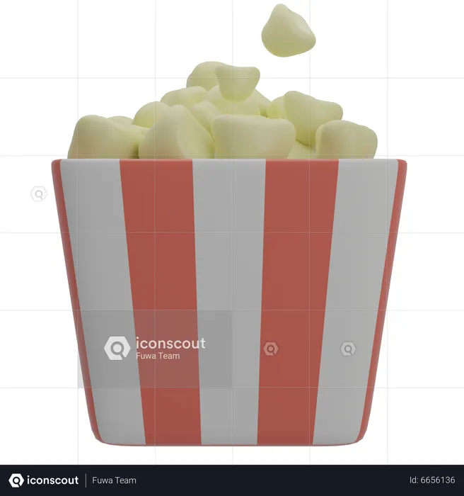 Palomitas  3D Icon