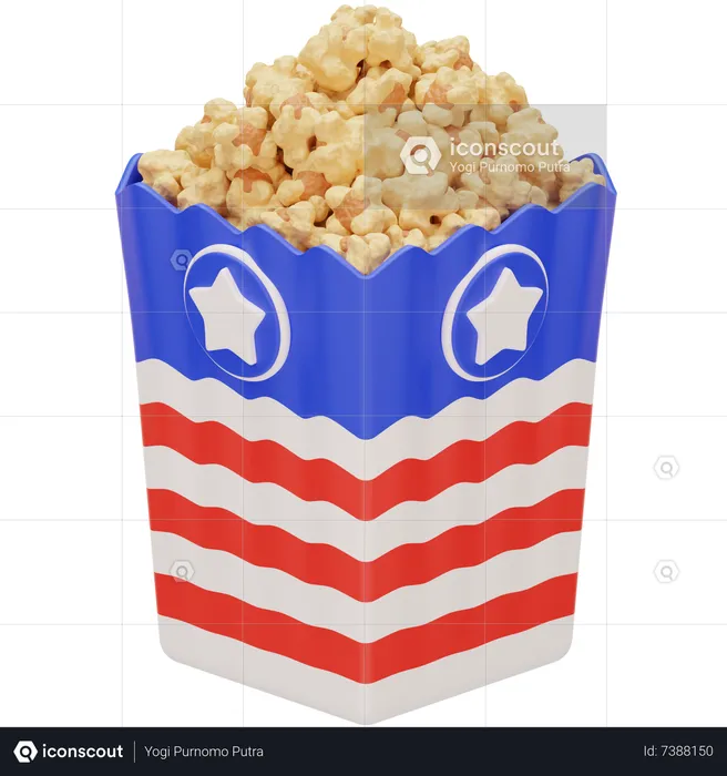 Palomitas  3D Icon