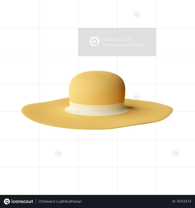 Chapeau paméla  3D Icon