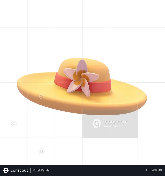 Chapeau paméla  3D Icon