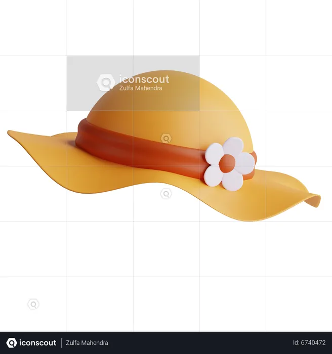 Pamela Hat  3D Icon