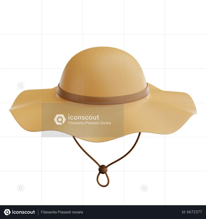 Pamela Hat  3D Icon