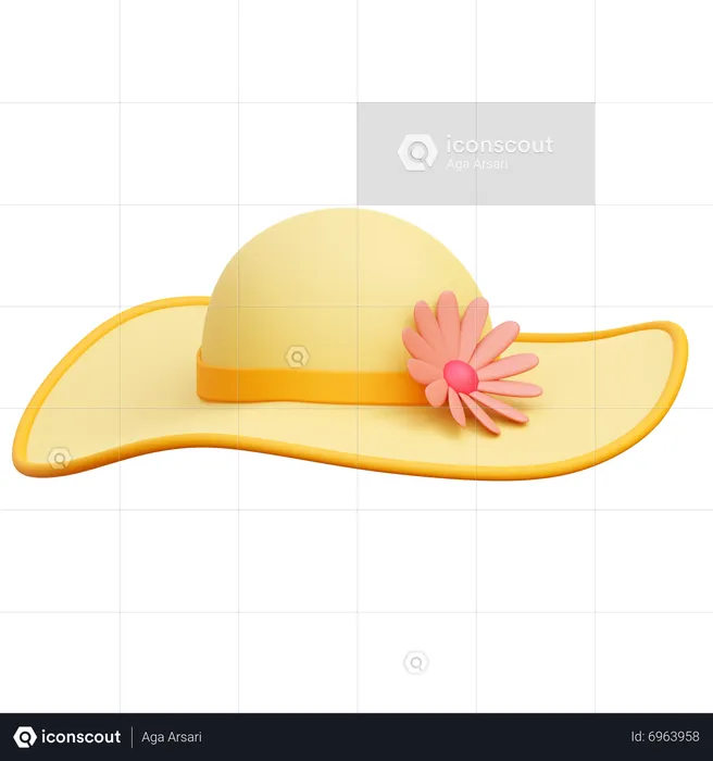 Pamela Hat  3D Icon