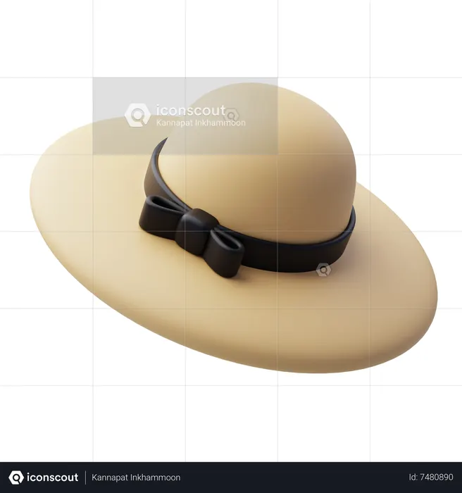 Pamela Hat  3D Icon