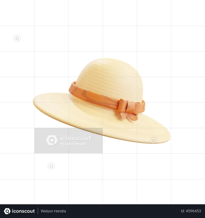 Pamela Hat  3D Illustration