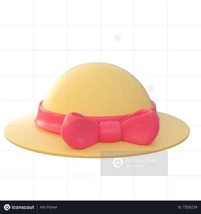 Pamela Hat  3D Icon