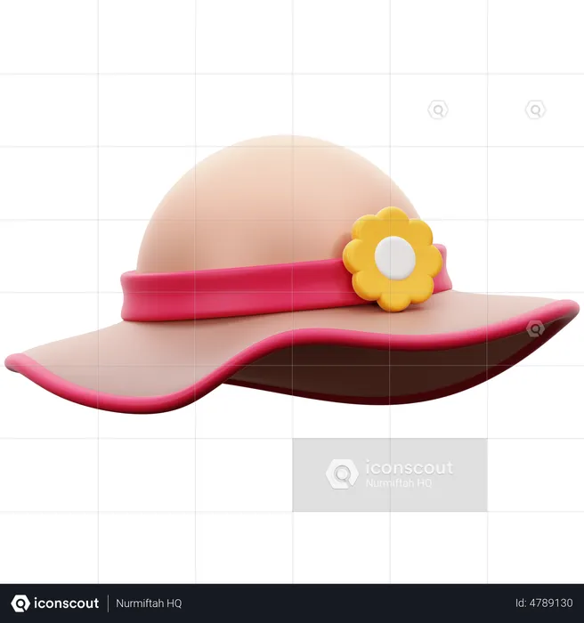 Sombrero pamela  3D Icon