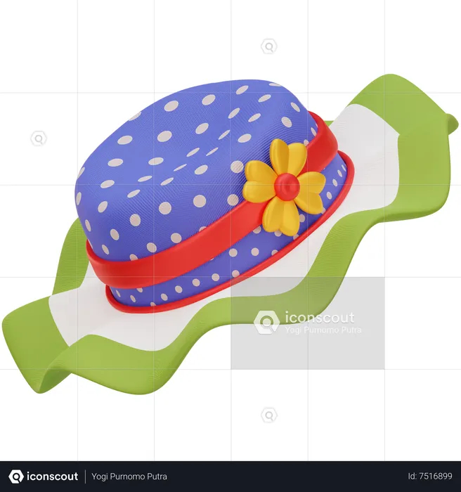 Sombrero pamela  3D Icon