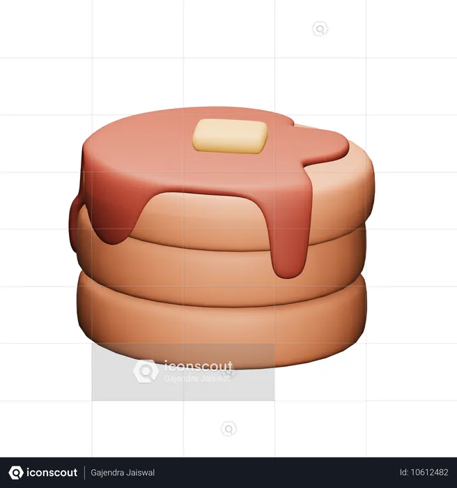 Pan Cake  3D Icon