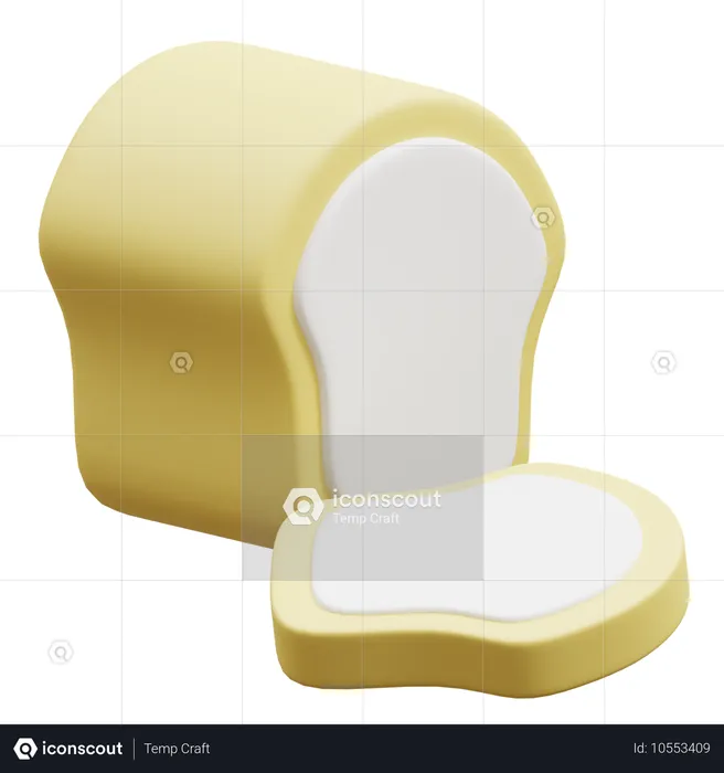 Hogaza de pan  3D Icon