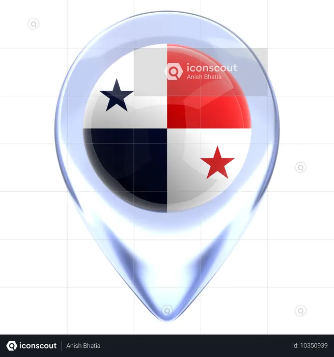 Panama Flag 3D Icon