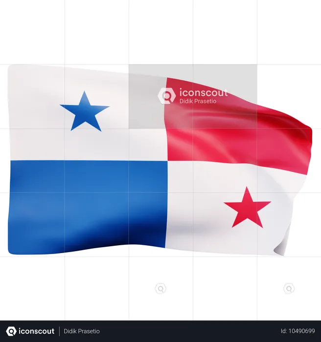 Panama Flag Flag 3D Icon