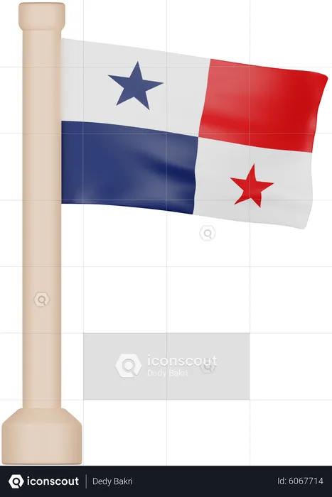 Panama Flag Flag 3D Icon
