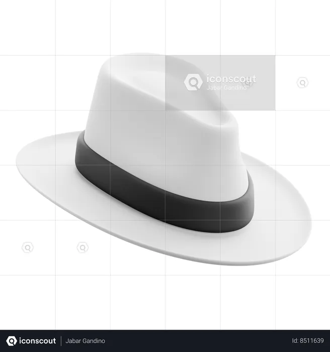 Panama Hat  3D Icon
