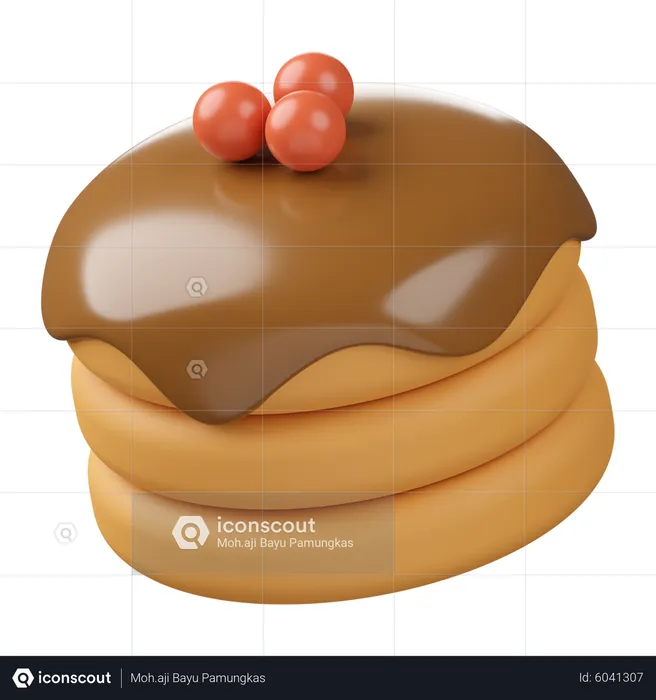 Pancake  3D Icon