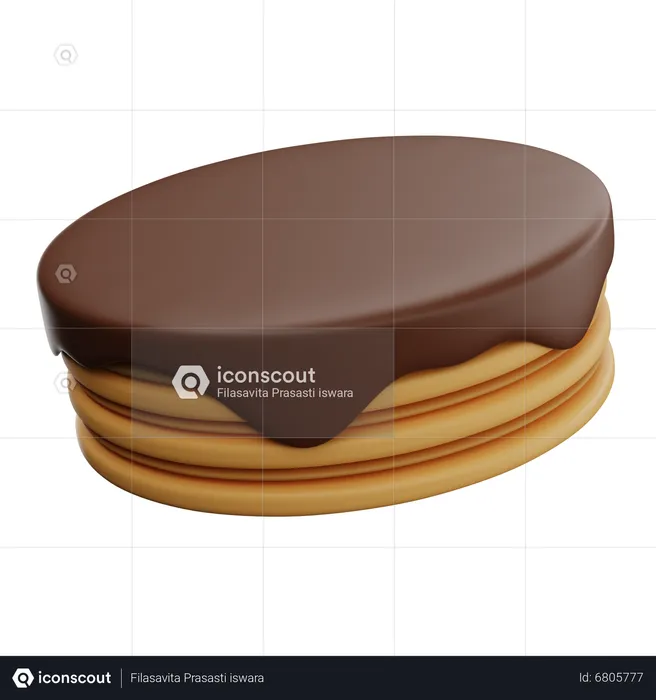 Pancake  3D Icon