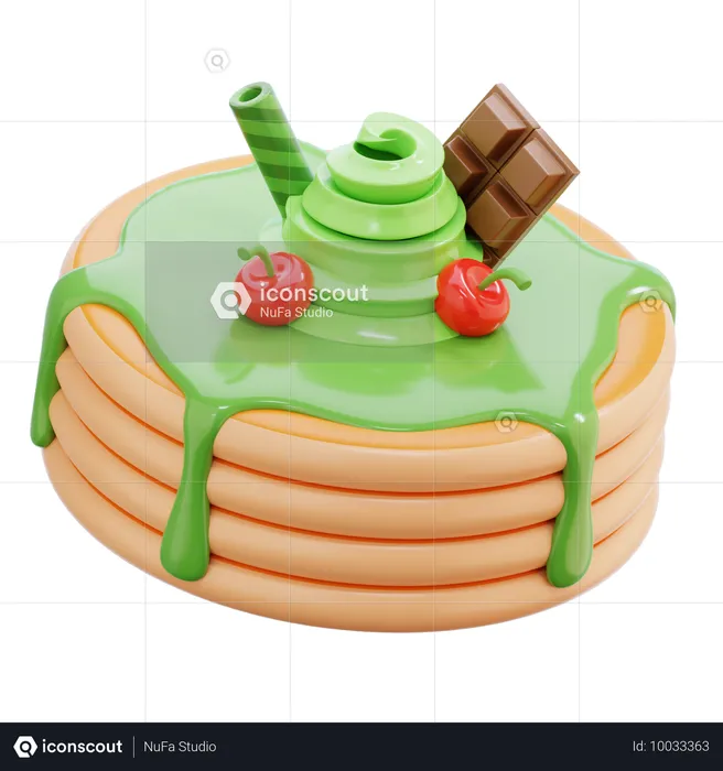 Pancake  3D Icon