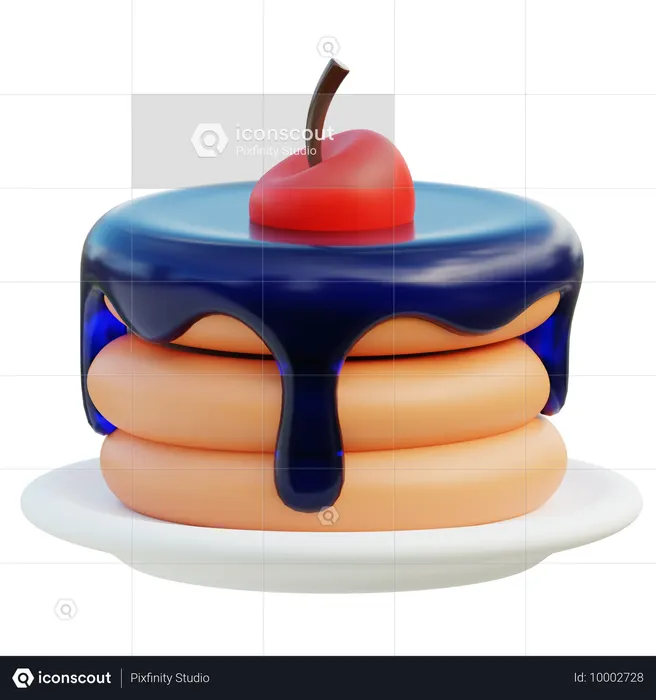 Pancake  3D Icon