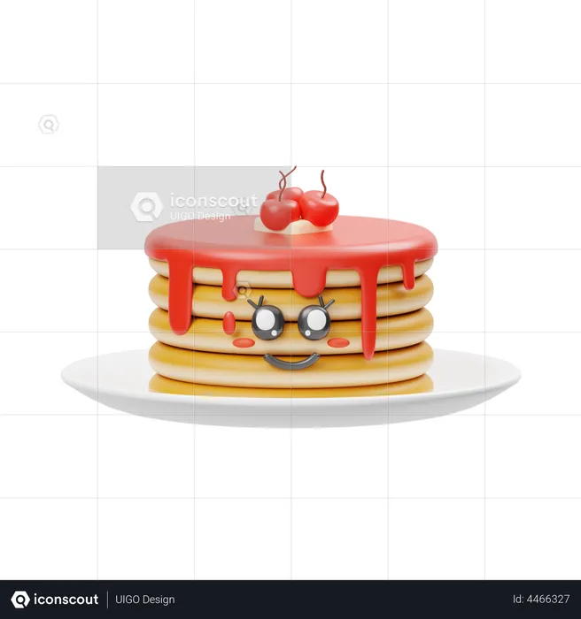 Pancake  3D Illustration