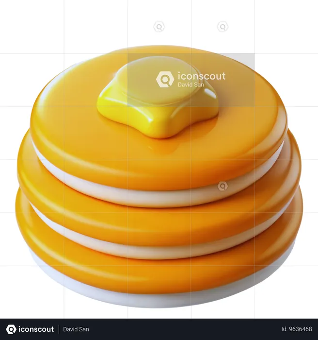 Pancake Stack  3D Icon