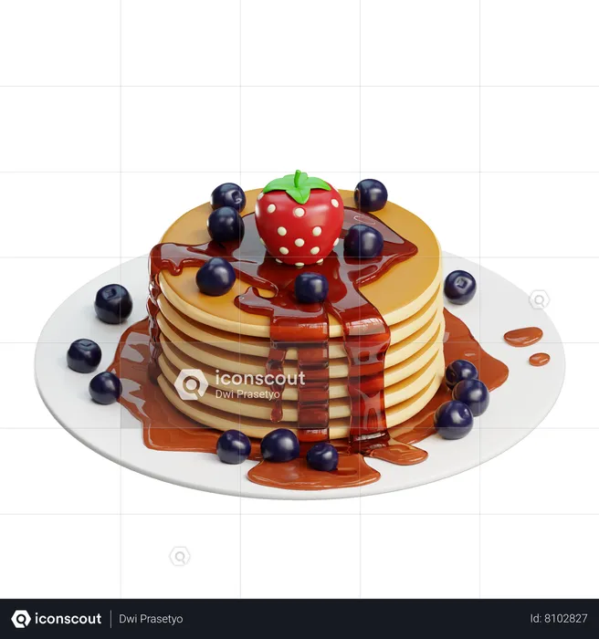 Pancakes  3D Icon