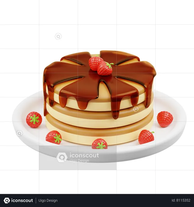 Pancakes  3D Icon