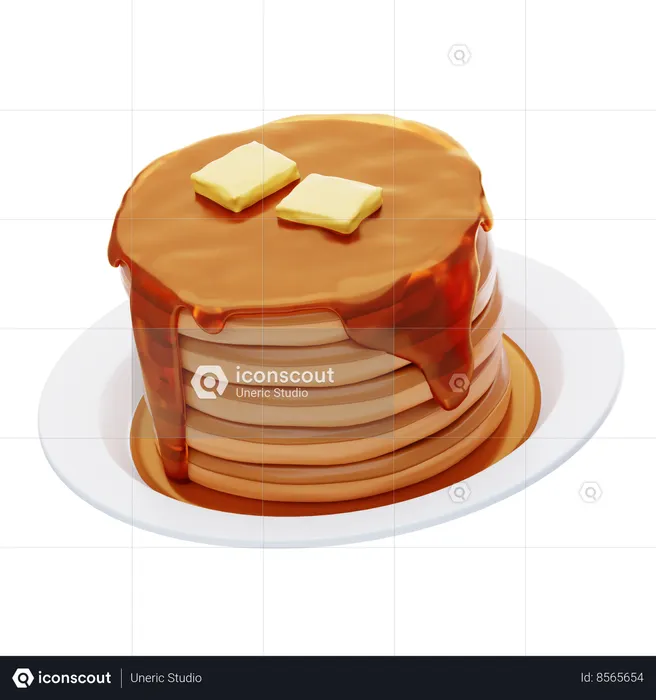 Pancakes Stack  3D Icon