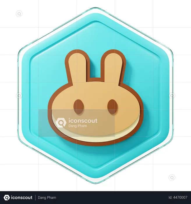 PancakeSwap (CAKE) Badge  3D Illustration
