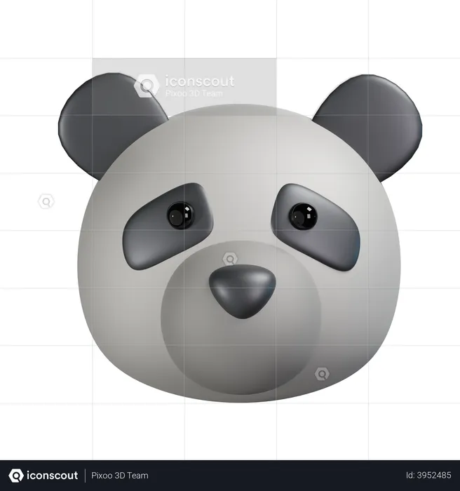 Panda  3D Illustration