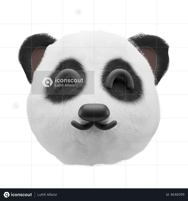 Panda  3D Illustration